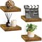 Sorbus 4 Pack 9" Floating Shelves, Wall Shelves for Bedroom, Kitchen, Living Room, Bathroom Shelves Over The Toilet